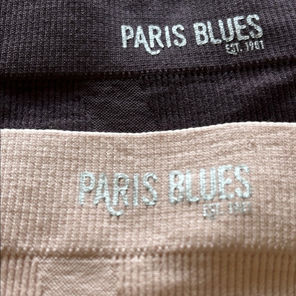 NWNT Paris Blues Set Of 2 Black and Beige Shapewear Shorts - Picture 2 of 7